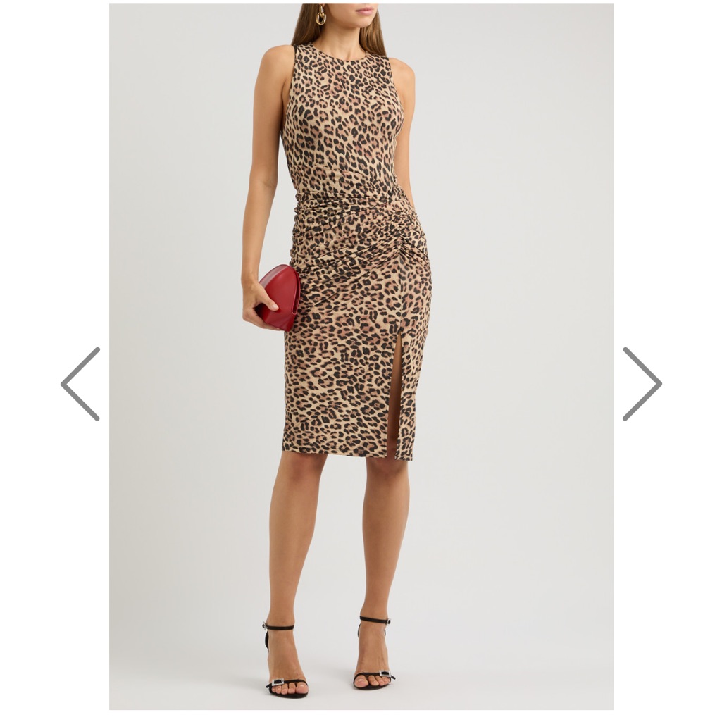 Alice + Olivia New Mardell Leopard-Print Stretch-Jersey Midi Dress